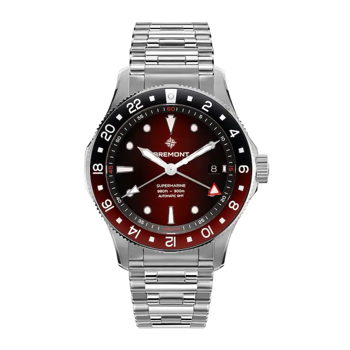 Bremont Supermarine 300M GMT Automatic 40mm Limited Edition Unisex Watch Red MPN: SM40-GMT-SS-RDBK-B