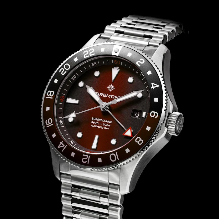 Bremont Supermarine 300M GMT Automatic 40mm Limited Edition Unisex Watch Red MPN: SM40-GMT-SS-RDBK-B