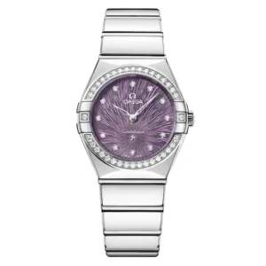 Omega Constellation 28mm Ladies Watch Purple MPN: O13115286060001