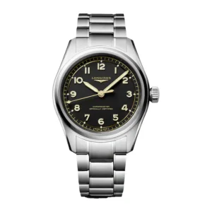Longines Spirit Pilot 3 Hands 39mm Mens Watch Black MPN: L38094536