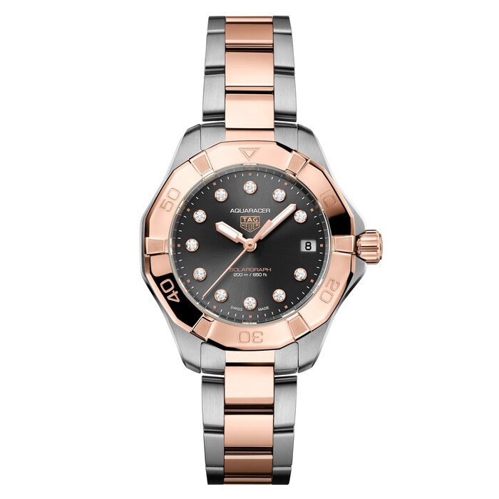 TAG Heuer Aquaracer Professional 200 Solargraph 34mm Ladies Watch Black MPN: WBP1324.BB0005