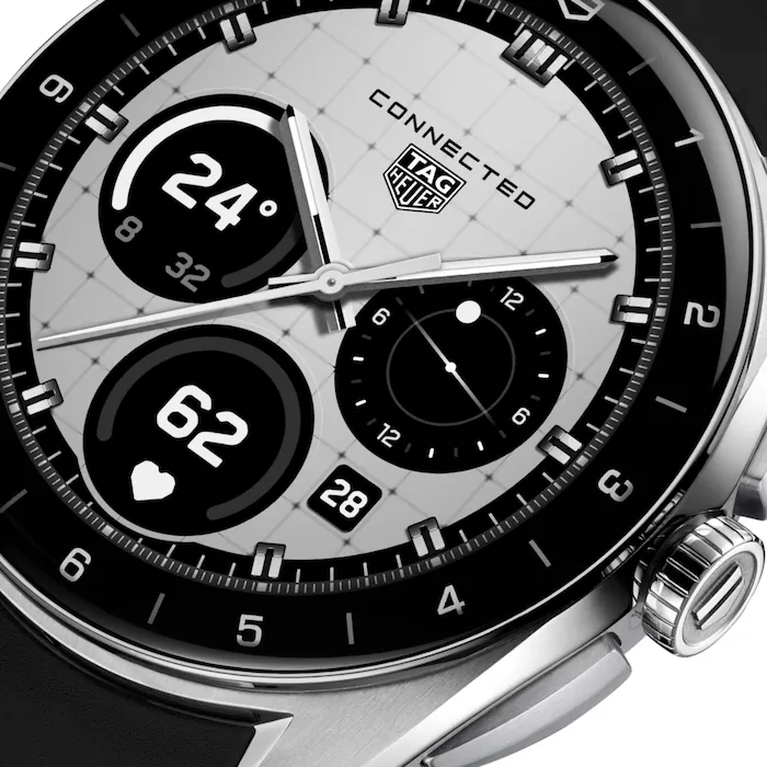 TAG Heuer Connected Calibre E5 40mm Unisex Watch Black Rubber Strap MPN: SBT8010.BT0002