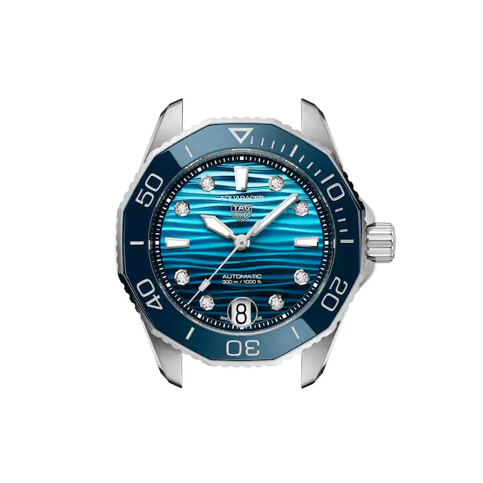 TAG Heuer Aquaracer Professional 300 Date 36mm Ladies Watch Blue MPN: WBP231N.BA0618