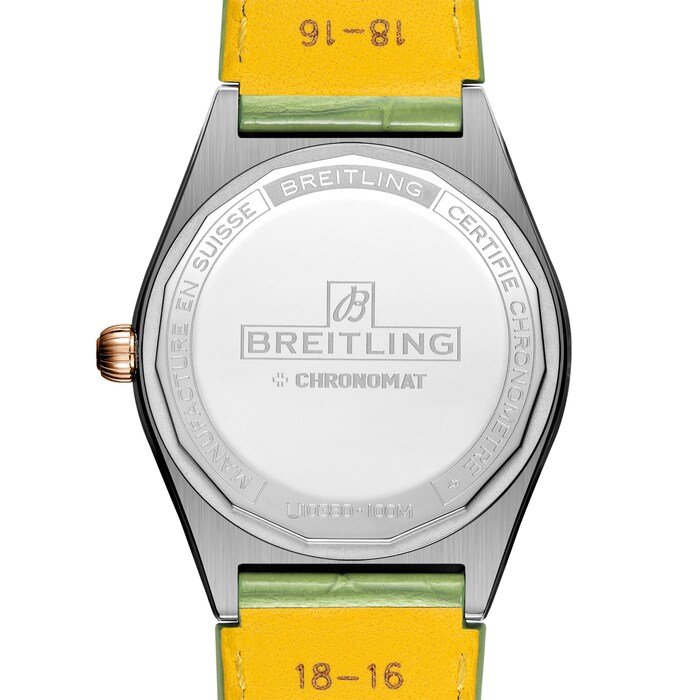 Breitling Chronomat Automatic 36 South Sea Green Leather Strap Ladies Watch MPN: U10380611L1P1