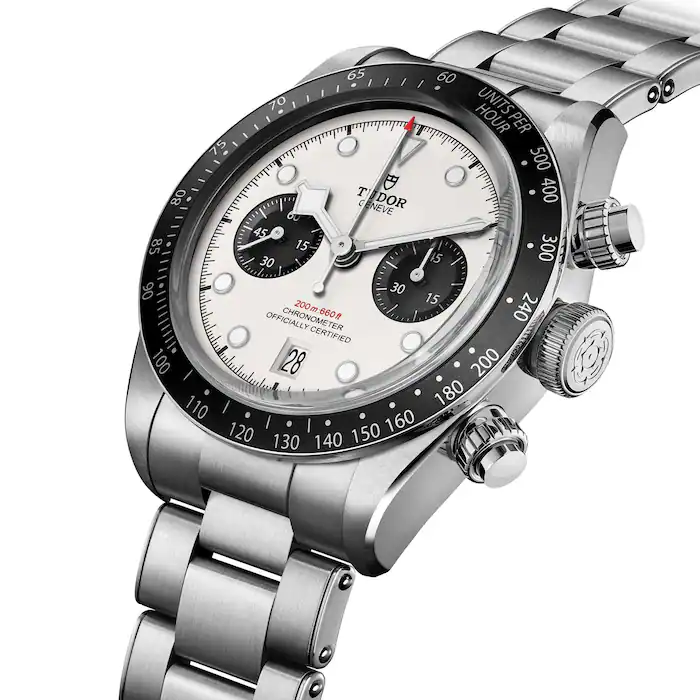 Tudor Black Bay Chrono 41mm Steel Case Steel Bracelet Opaline Dial MPN: M79360N-0012